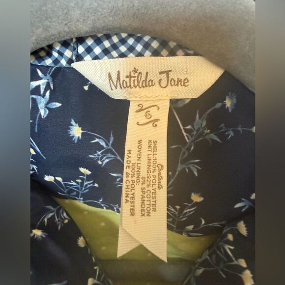 Matilda Jane girls Wildflower Bouquet light rain Jacket size 6 - Picture 5 of 10